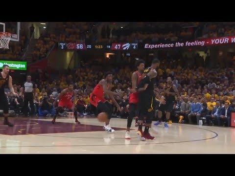 LeBron James FAKES Entire Raptors Defense with Behind-The-Back Pass for Kevin Love