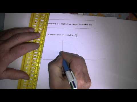comment construire le nombre d'or