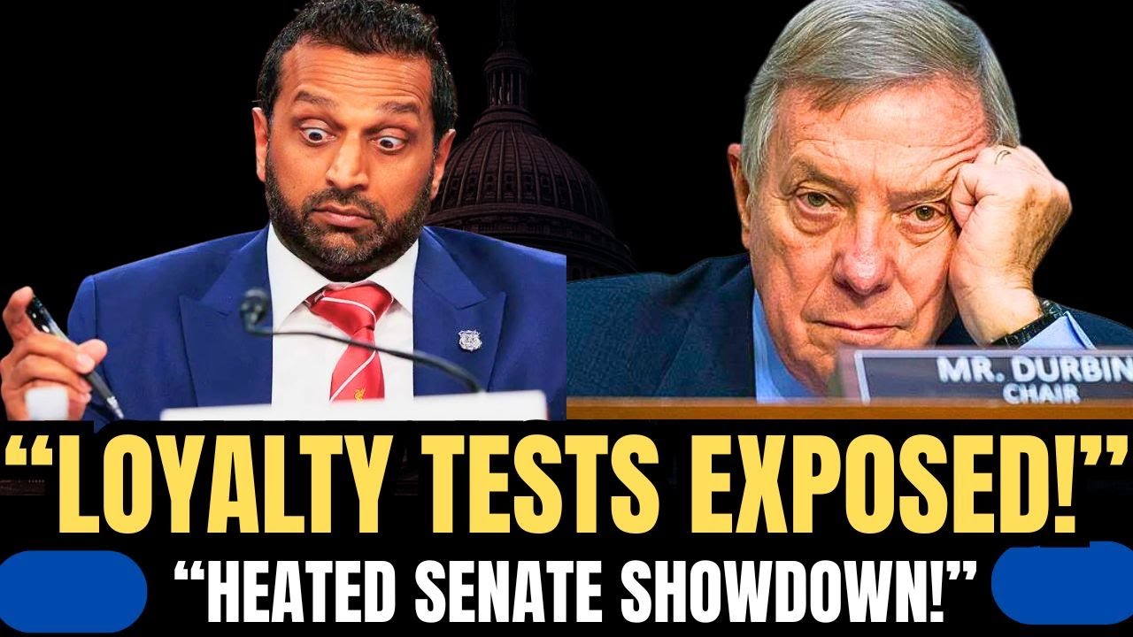 Sen. Dick Durbin EXPOSES Kash Patel’s Loyalty Purge Inside the FBI Tense Exchange Caught on Camera!