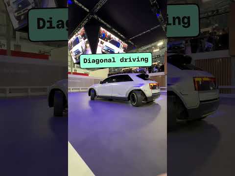 Video Thumbnail: This Hyundai Ioniq 5 has wheels that turn sideways to crab-walk into a parking spot. #CES2024