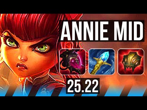 ANNIE vs GALIO (MID) | 500+ games, 9/5/16 | KR Grandmaster | 25.22