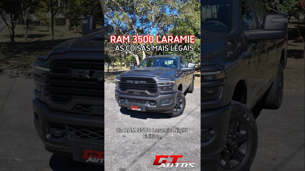 As coisas mais legais da RAM 3500 Laramie Night Edition! #shorts