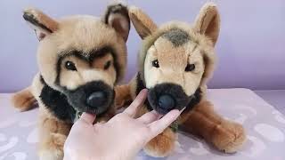 Comparing Two Versions of General the German Shepherd by Douglas Cuddle Toys
