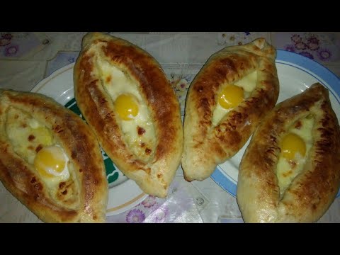 Хачапури по-аджарски/ Хачапури лодочка/Очень вкусно и просто!!!!