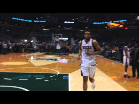 Jabari Parker Postgame Running Through Tunnel After Bucks Victory