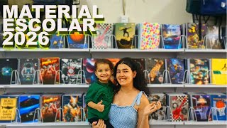 COMPREI TODOS OS MATERIAIS ESCOLAR DELE ❤️ NÃO TINHA COMPRADO NADA 😰 