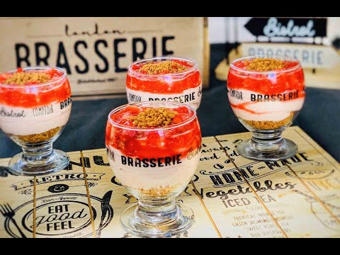 Dessert crémeux à la fraise 🍓 facile et rapide