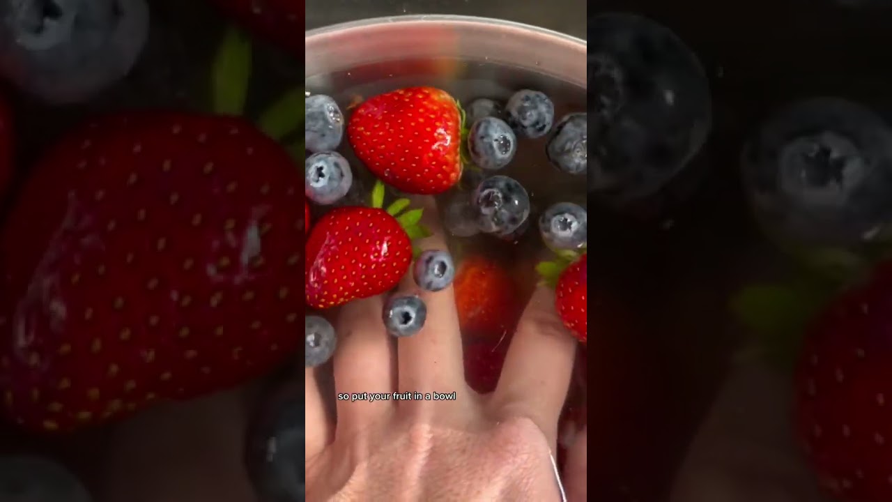 How to wash and store fruit