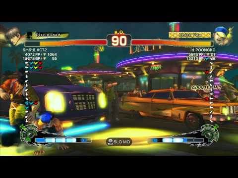 SSF4 AE 2012: SmSt6 ACT2 (Guy) vs Poongko (Yun) - Xbox Live Ranked Match
