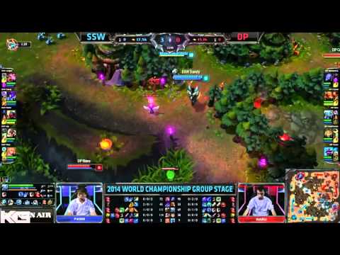 Samsung White vs Dark Passage Worlds Highlights Game 2 LoL S4 World Championship 2014 Group A D3G1