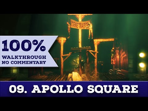 Bioshock Remastered Walkthrough (Survivor, No Damage,100% Completion) 09 APOLLO SQUARE