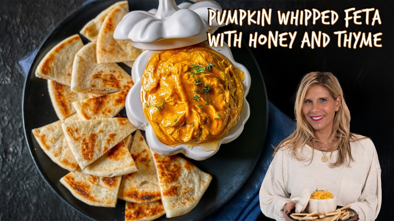 Pumpkin Whipped Feta with Honey and Thyme