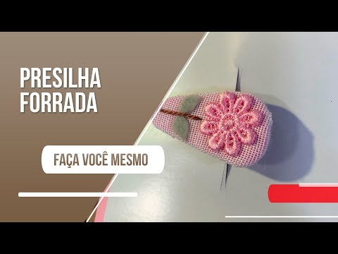 Dê um charme aos cabelos com uma linda presilha forrada