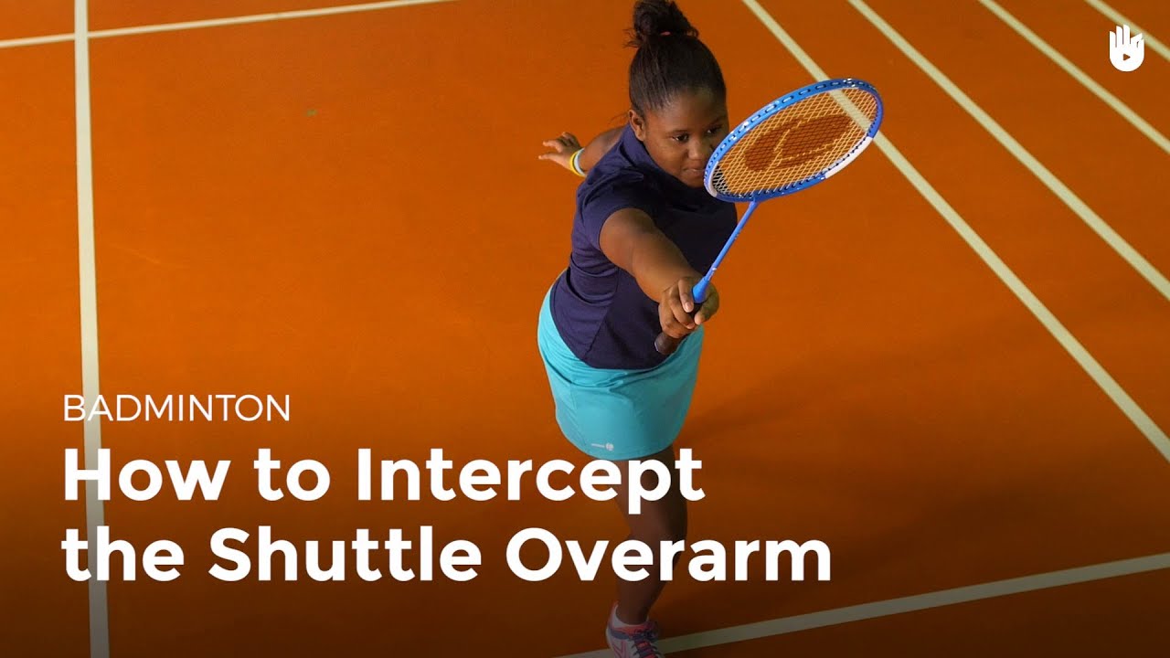 Basics Hit the Shuttlecock Overarm How to Play Badminton Sikana