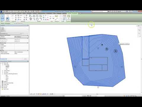 Revit Lesson 17 - Site Components Families And Sub Regions