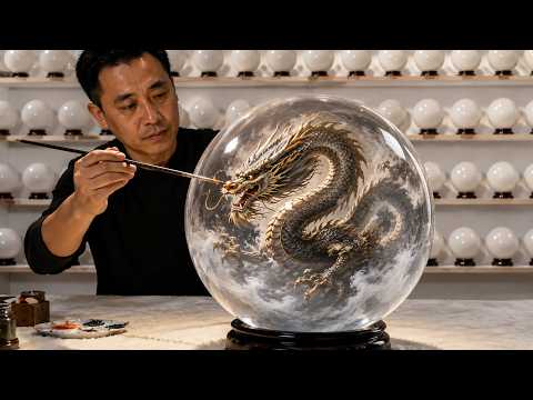 Incredible Paintings Inside a Crystal Ball