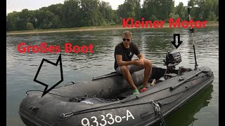 TRICK: kleiner Motor + großes Boot = schnelles Gleiten