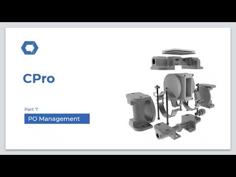 CPro Part 7/8: PO Management for Suppliers