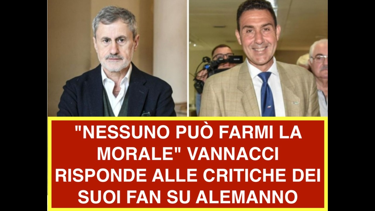 "NESSUNO PUÒ FARMI LA MORALE" VANNACCI RISPONDE ALLE CRITICHE DEI SUOI FAN SU ALEMANNO