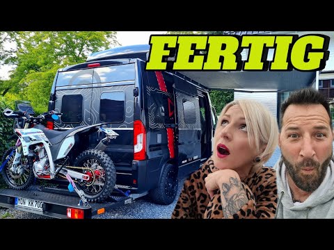 Camper Van Motorradträger, Folie und Roomtour