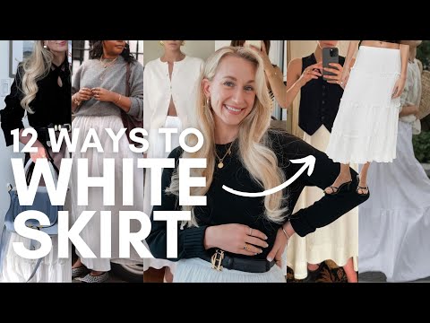 12 WAYS TO STYLE A WHITE MAXI SKIRT | Wardrobe Essentials Series