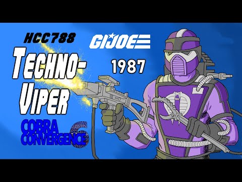 HCC788 - 1987 TECHNO-VIPER - Cobra Convergence 6 G.I. Joe toy review!