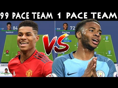 99 PACE TEAM VS 1 PACE TEAM 😱😱 | FIFA 19 EXPERIMENT