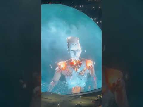 Robot trying to escape the Sphere. #sphere #ufcnoche #spherevegas