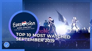 TOP 10: Most watched in September 2019 - Eurovision Song Contest