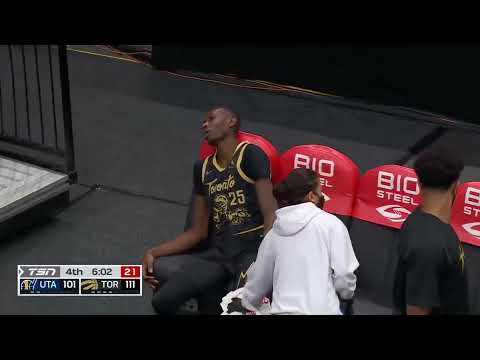 Chris Boucher looking absolutely gassed when it was better then expected