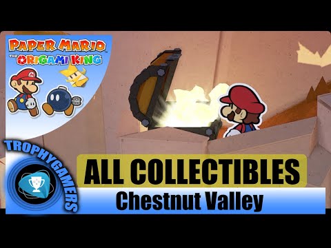 Paper Mario The Origami King - All Collectibles Chestnut Valley - Holes, Treasures, Blocks Locations