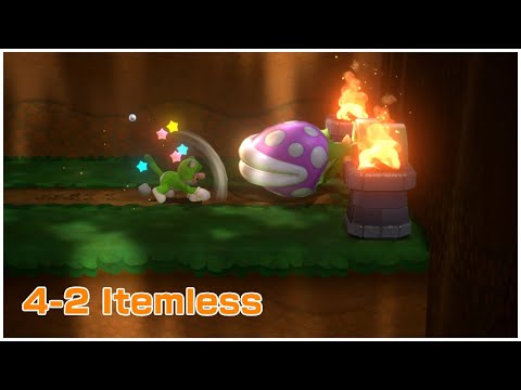 Super Mario 3D World (Switch) 4-2 Itemless Speedrun - Time: 39 (TWR)