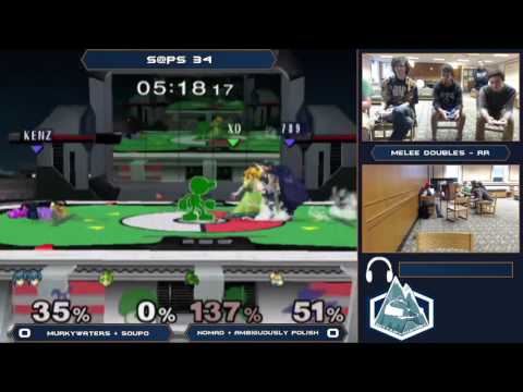 S@PS 34 Melee Doubles - MurkyWaters + Soupo (Blue) vs nomaD + Ambiguously Polish (Green) - RR
