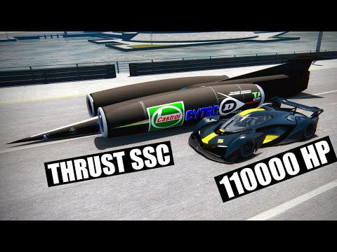 Thrust SSC vs 110000 McLaren Solus at Special Stage Route X