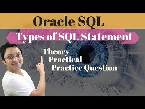 Tutorial#6 Types(classification)  of SQL statement in oracle data base
