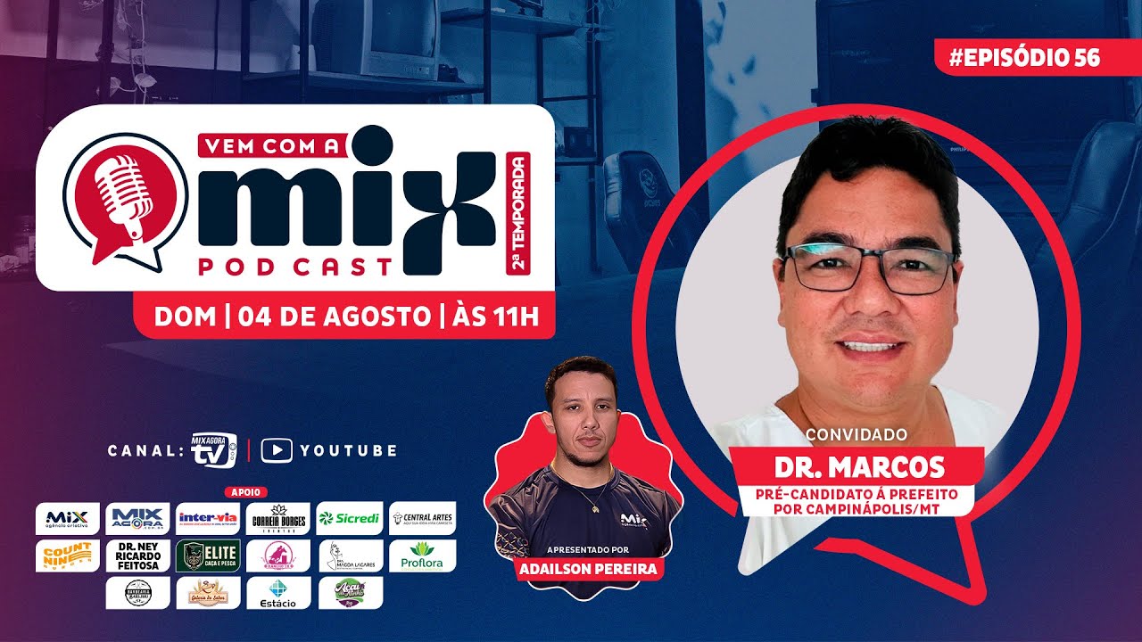 Vem com a MIX PODCAST - Dr. Marcos - #56