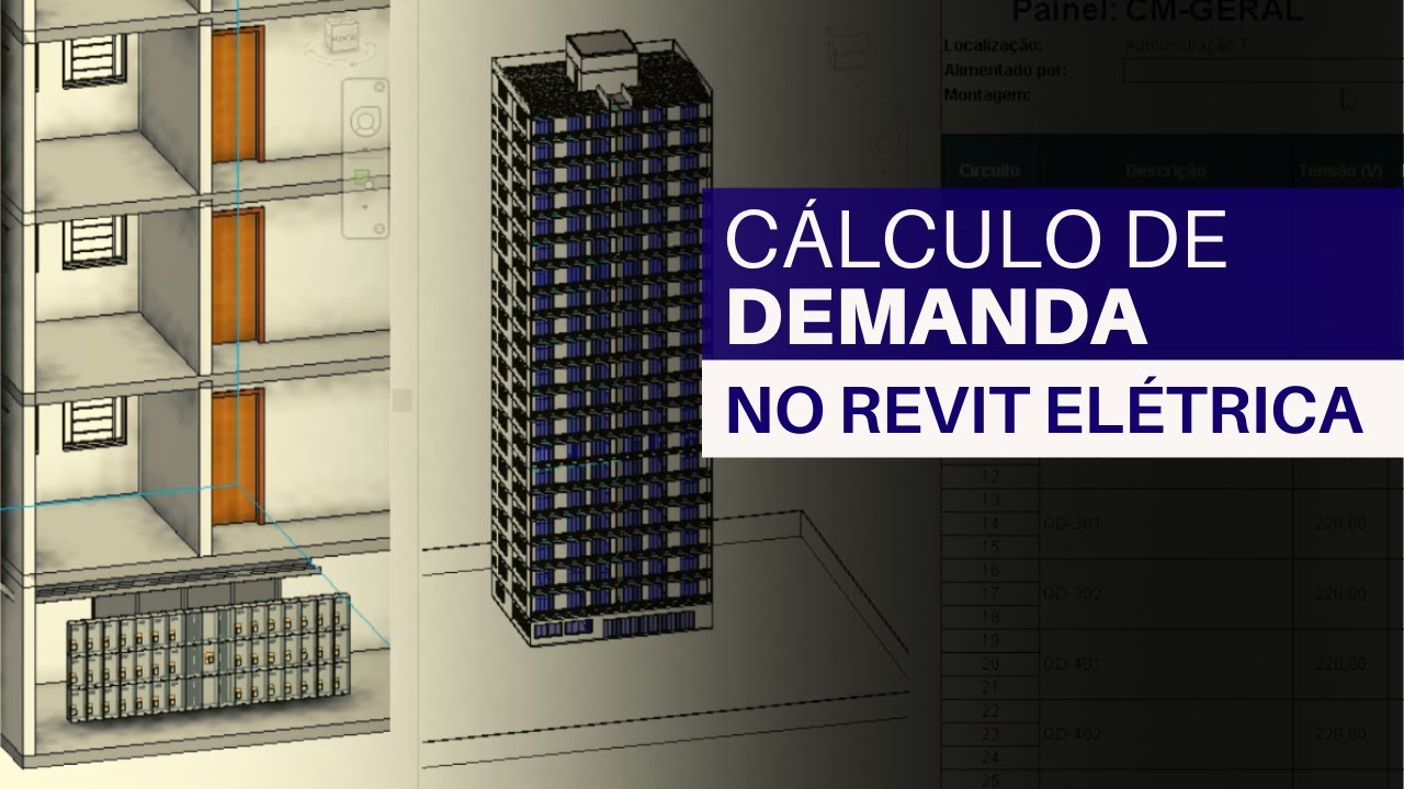 Cálculo de Demanda no REVIT Elétrica || Projeto Elétrico na Prática EP-113 Revit MEP Elétrica
