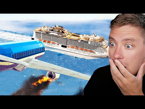 Reacting To INSANE Plane vs Ship Crashes