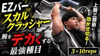 『EZバースカルクラッシャー』横川尚隆ガチ腕トレ腕をデカくするトレーニング#筋肉#横川尚隆#横川くん#横川くんの筋肉ちゃんねる#腕トレ