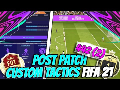 FIFA 21 *SUPER OVERPOWERED* 442 (2) BEST CUSTOM TACTICS/INSTRUCTIONS POST PATCH!! | FUT 21