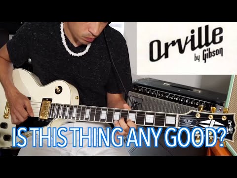 Orville by Gibson Les Paul Custom Ebony with Rosewood Fretboard 1990 - HB-R & HB-L pickups image 25