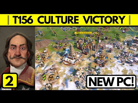 Turn 156 Deity Reliquaries Culture Victory│Russia│Civilization VI: Gathering Storm│Ep 2/15