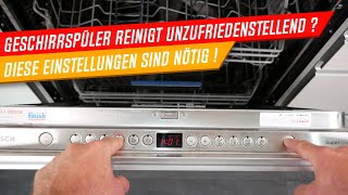 Spülmaschine richtig einstellen - Das solltest Du wissen ! bessere Trocknung ✅sauberes Geschirr✅