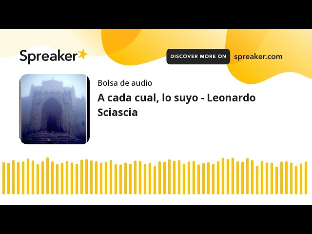 Vídeo relacionado con A cada cual, lo suyo: 683 (Andanzas)