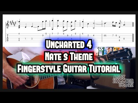 Uncharted 4 Nate's Theme Guitar Lesson Fingerstyle with TAB
