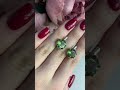 Серебряные серьги с султанитом 8.13ct