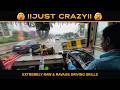 EXPERT BUS DRIVER SHOWS HIS SKILLS Aggressive Skilled Bus Driving In National Highway Digha Bus