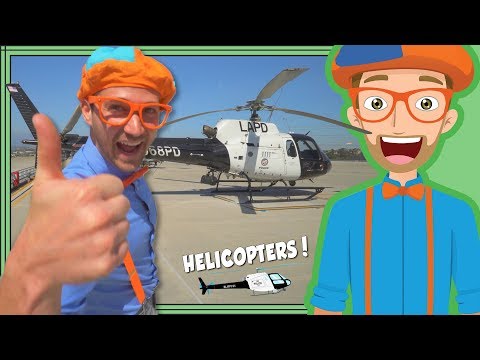 Blippi and the LAPD Helicopter | Educational Videos for Kids