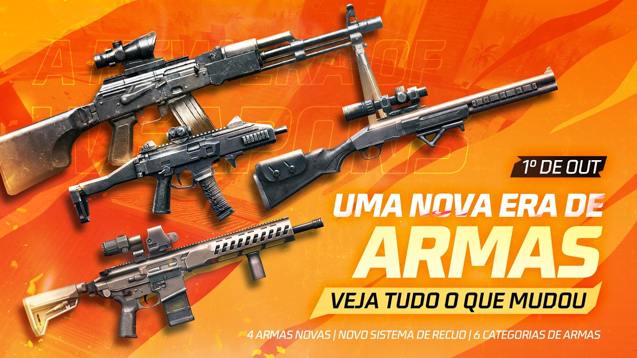 UMA NOVA ERA DE ARMAS | BALANCEAMENTO | FREE FIRE BRASIL
