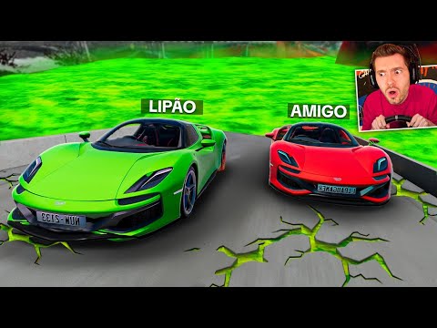 TROLLEI meu amigo no ÁCIDO REALISTA no BeamNG Drive Multiplayer